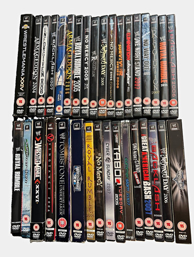 Wwe wrestling dvd bundle - wrestling, (34