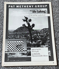 Vintage 1987 Magazine Advert Picture Pat Metheny Group Still Life Talking Ad