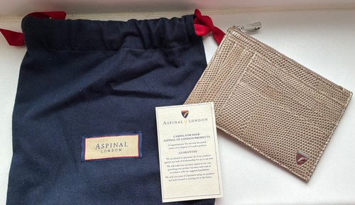 Aspinal london zipped card - aspinal, london,