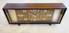 Coral Alarm Mantel Clock Mid Century Made In Japan 2 Jewels Lovely Condition