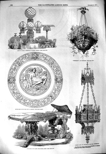 Old antique print 1851 - antique,