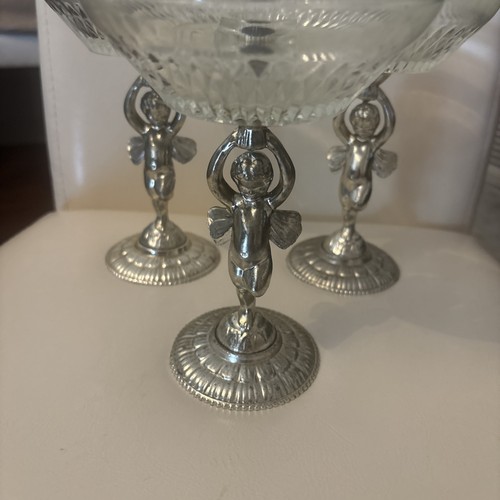 Vintage cherub angel glass - vintage,