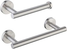 KES Toilet Roll Holder and 30CM Towel Rail Set Wall Mounted Bathroom brushed se