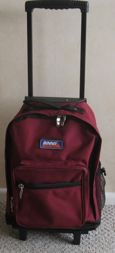 Binno burgundy backpack - burgundy,