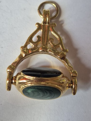 Vintage swivel fob pendant - swivel,