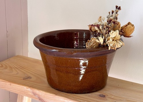 Terracotta dairy bowl - terracotta,