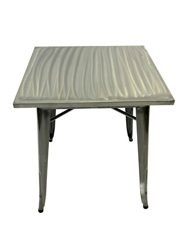 Silver tolix bistro tables - tolix,