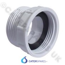 PLASTIC TRAP ADAPTOR FOR DEEP COMMERCIAL SINK WASTE STANDPIPE PLUG SPARES 1½"