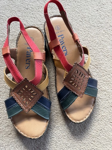 Pavers leather sling back - pavers,