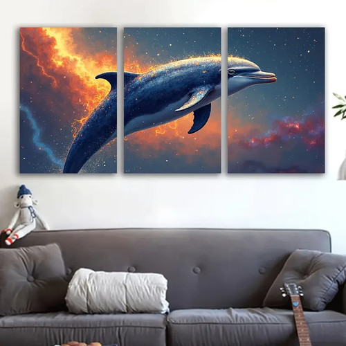 3pcs dolphin ocean underwater - dolphin,