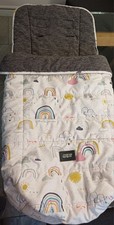 Mamas And Papas All Seasons Footmuff/seat Liner In Grey Dino Pattern