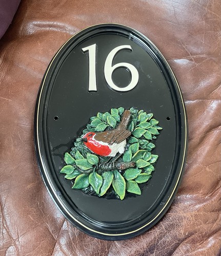 Cast house wall plaque - house,