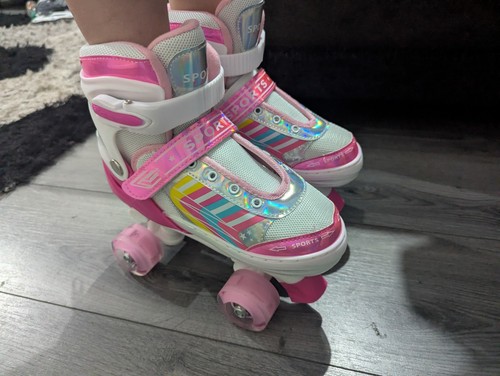 Light skates with helmet - light,