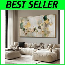 Gold Circle Abstract Canvas
