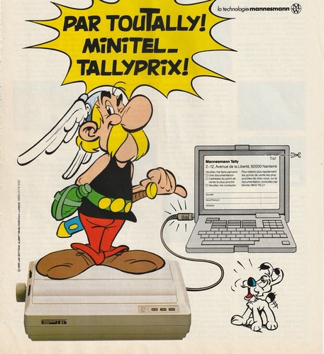 1989 mannesmann tally - tally, printer