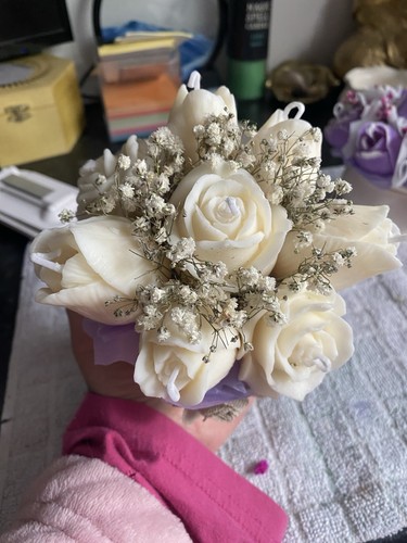 Fragrances soy candle - candle, flower