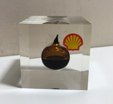 Shell Oil drop Paperweight
