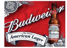 2x RETRO BUDWEISER  Beer