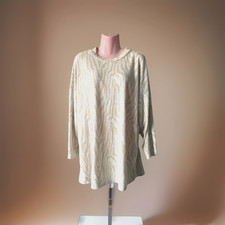 Ladies F&F Cream Beige Print