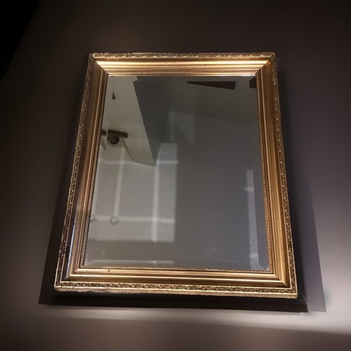 Antique mirror wooden gilt - mirror,