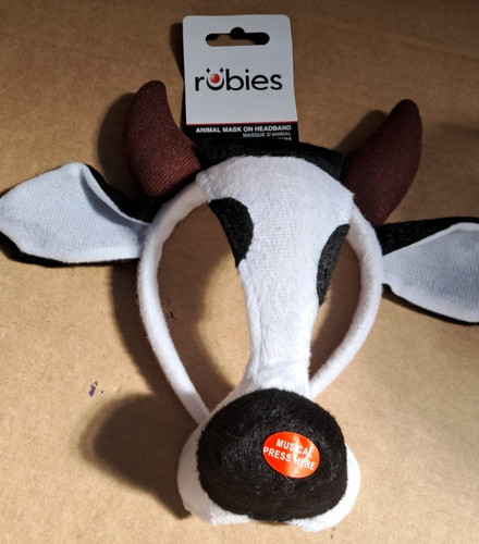 Costume headband cow face mask - headband,