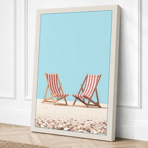 Vacant seaside chairs - seaside,