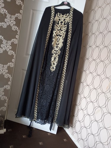 Black abaya farasha maxi - black, ,farasha,