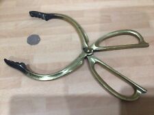 Vintage Victorian Coal Fire, Log Stove Brass Tongs, Wide Appeture.