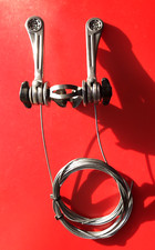 VINTAGE SIMPLEX SJ DOUBLE GEAR LEVERS +2 NEW LONG GEAR CABLES,IN EXC COND