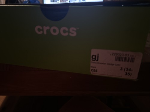 Crocs black sandals high - black,