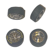 Scalextric 4 new car wheels &