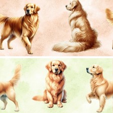 Golden Retriever Dog Fabric 2