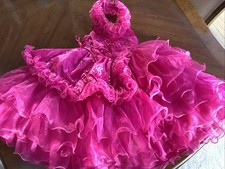 Algeria Kids Pageant Gown Dress Sparkle Glitz Size 2, Waist 22” Orig. $399