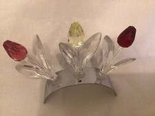 Swarovski Tulips Job Lot x 3 with Display Stand. Boxed. Excellent Condition