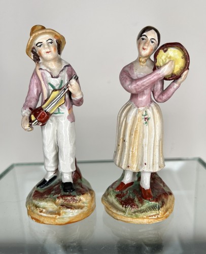 Antique pair staffordshire - pair, of