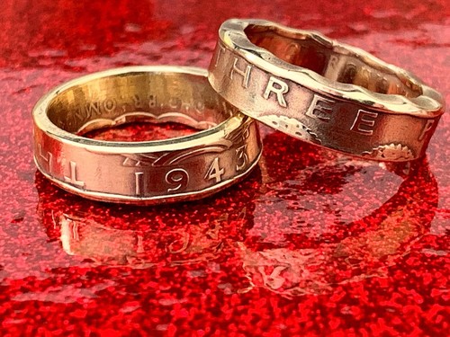British coin ring crafted - ring,