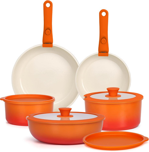 11pcs non stick granite - 11pcs, non-stick