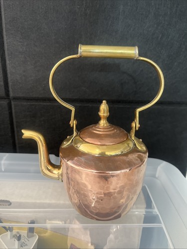Copper brass kettle - 7”,