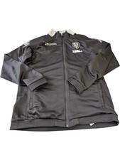 Kappa Leeds United Jacket Black Zip Up Training Top - XX Large