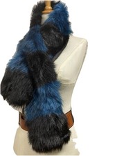 Y2K Vegan Faux Fur Teal &