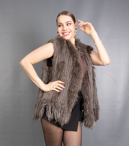 8983 glamorous real lapin coat - glamorous,
