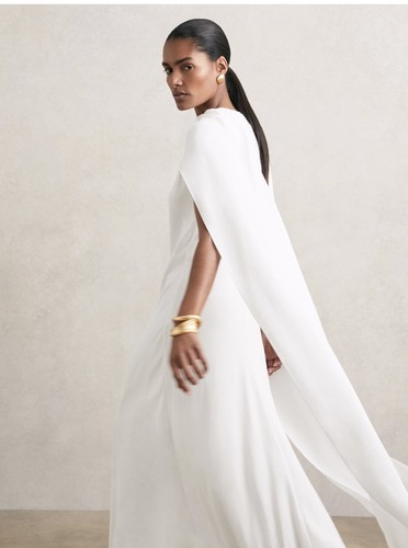 Reiss dress greta crepe - dress, cape
