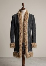 Womens Vintage Suede Leather