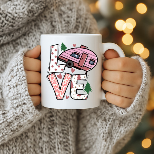 Love camper retro adventure - love,