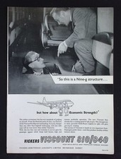 Original 1958 Advert Vickers