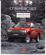 Toyota Commercials Edition 2 1992-1993 UK Market Brochure Liteace, Hiace, Hilux