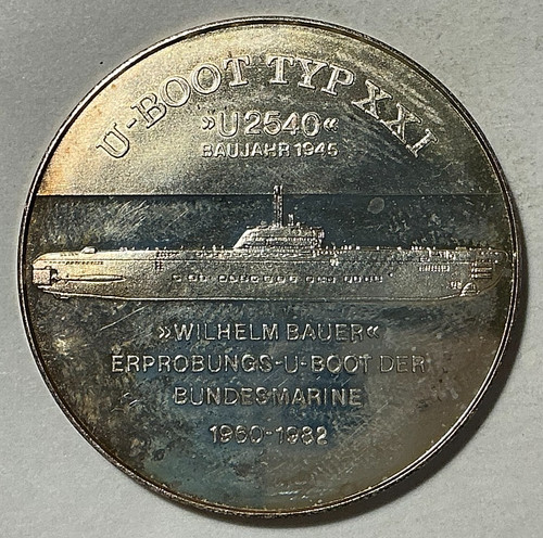Wilhelm bauer boot medal - u-boot,