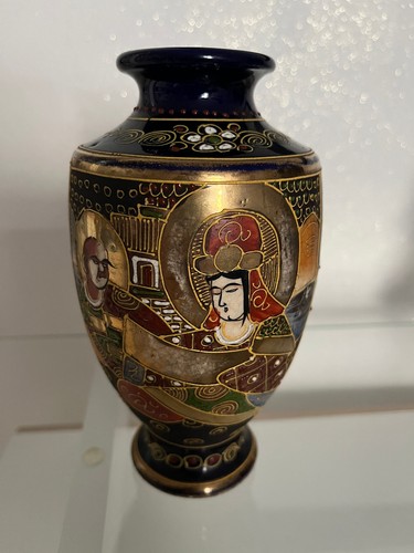 Japanese satsuma vase - vase, h9.5"