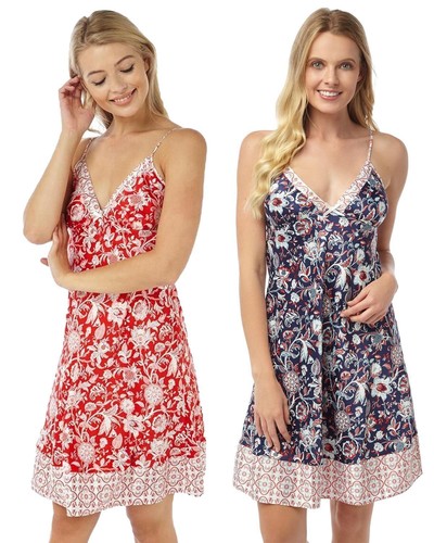 Satin chemise nightie - satin,