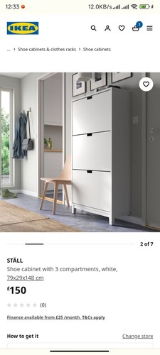 White ikea ställ shoe cabinet - white,